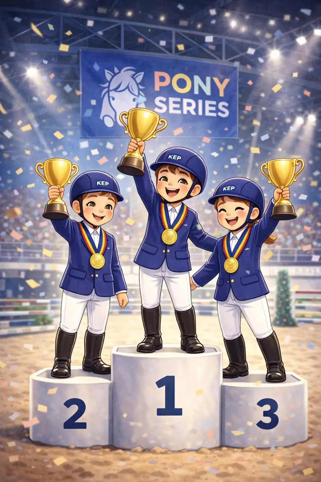 Podio dei vincitori